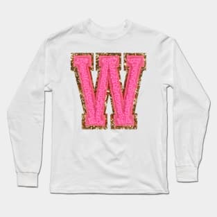 W preppy letter Long Sleeve T-Shirt